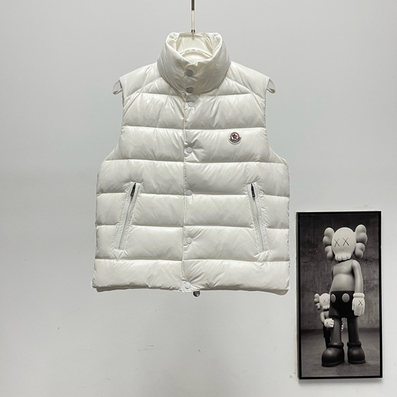 Moncler White Puffer Vest - Picture 1 of 9